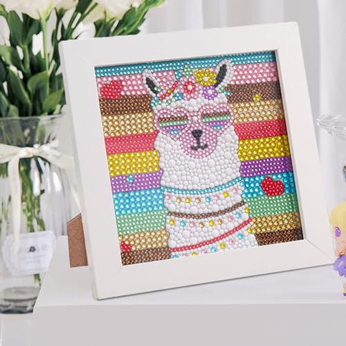 Lithyc Diamond Painting rür Kinder - Diamond Painting Mit Rahmen - Diamond Painting set,Tolles Geburtstagsgeschenk für Kinder Und Erwachsene, AnfäNger, Jungen und MäDchen