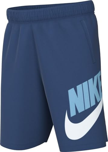Nike Unisex Kinder K NSW Club Ft Hbr Shorts, Court Blue/White/Aquarius Blue, 14-15 Jahre EU