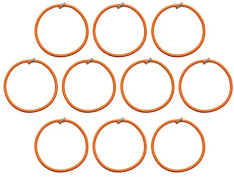 Ronyme 10 Stück elastisches Trampolin-Seil, Bungee-Seil, hochelastisch, leicht, 8 mm, Trampolin-Zubehör für Fitness-Trampolin-Überdachung, Orange