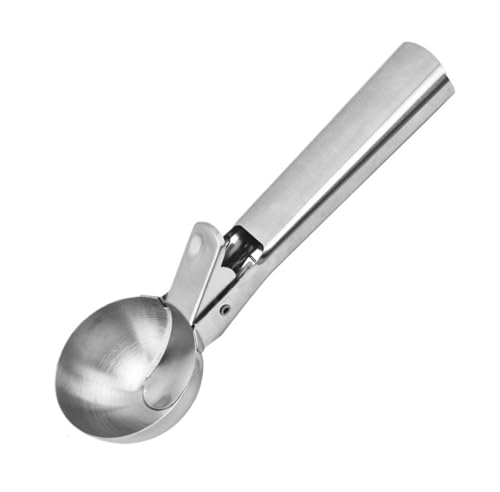 FYJL Paletta Gelato Cucchiaio for Gelato Multifunzionale, Cucchiaio in Acciaio Inossidabile a Doppio Scopo, utensile for Gelato Domestico Palline Gelato(L)