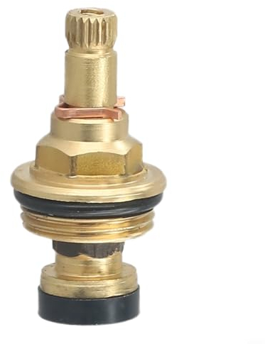 Brass Tap Valve Core Replacement, Faucet Spool Valve Replacement, Brass Rotary Valves, for Kitchen, Bathroom, Garden Ect Faucet (1/2, Hot and Cold Water)