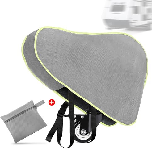 AiQInu Cubierta para Remolque de Caravana, Universal Funda Lanza Caravana Impermeable Cubierta de Enganches de Remolque con Tira Luminosa Enganche Remolque Caravana Cubierta