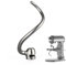 Stainless Steel Dough Hook Replacement for KitchenAid 5qt-6qt