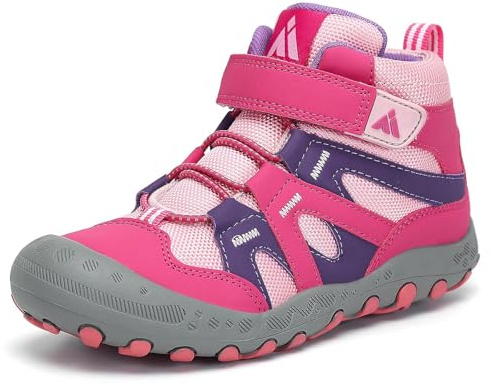 Mishansha Botas de Senderismo Niñas Niños Botas Montaña Tallas 24-38 EU | Botas Trekking, Zapatillas Deportivas Ligeras, Transpirables y Cómodas, Ideales para el colegio, Vacaciones y Actividades
