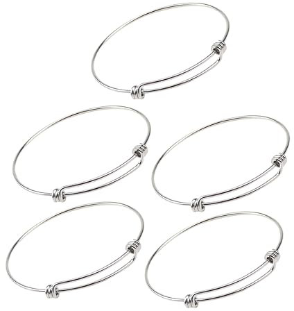 OSALADI 5stücke Teiliges Edelstahl Verstellbare Dehnbare Armschmuck-accessoires Für Diy Schmuckherstellung Langlebig Und Komfortabel Für Individuellen Armschmuck