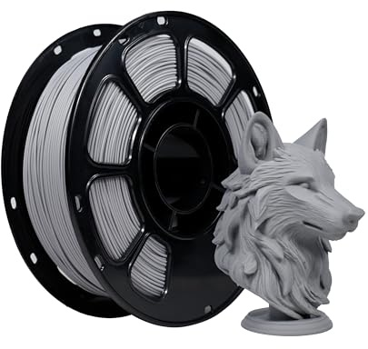 iBOSS Matte PLA Filament Grey 1 kg,1,75 mm 3D Drucker Filament,Maßgenauigkeit +/- 0.02mm,kompatibel mit den meisten 3D-Druckern.Matte Grau