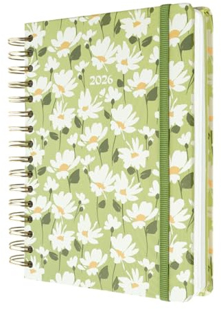 Kokonote Kalender 2026 Buchkalender Terminplaner 2026 A5 Daisy Cottage 18 x 21,5 cm - Jahreskalender mit Wochenplaner - Planner Terminkalender 2026 A5