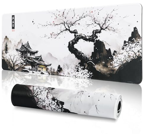 ANOMM Large Gaming Mouse Pad, 800 x 300 x 3 MM Waterproof Mat for Office | Extended | Smooth and Durable | with Non-Slip Base and Stitched Edge | Easy to Clean | Deskpad Laptop for Office and Home