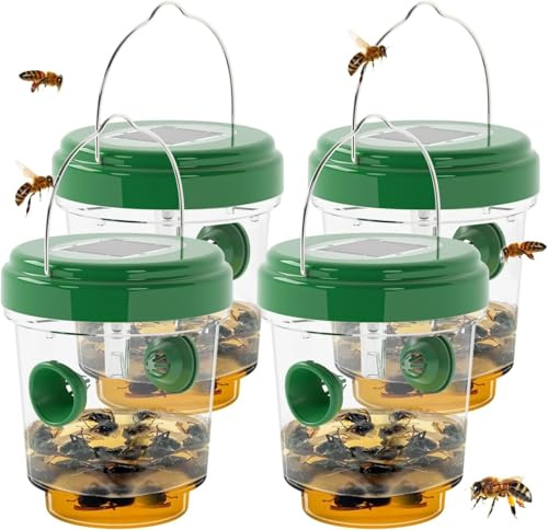 Wasp Traps for Hunting Wasps, 4 Packs