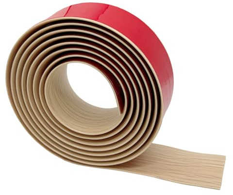 3M PVC Floor Transition Strip Self Adhesive,Beige Oak Grain Flooring Threshold Strip, for Laminate Flooring Door Strip Threshold, Tile to Laminate Transition Strip