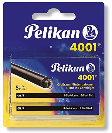 Pelikan Großraum-Tintenpatronen 4001 Tinte Brilliant-Schwarz, 10 Stück