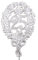 Kunze A014041252 Jubiläumszahl 25 mit Haltedraht, 10 Stück, Silber, 8 x 12 cm