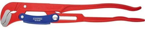 KNIPEX Rohrzange S-Maul mit Schnelleinstellung rot pulverbeschichtet 560 mm, 83 60 020