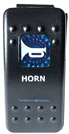 Mintice 12V KFZ Blau LED Licht Beleuchtet Wippenschalter Kippschalter Auto Armaturenbrett Schalter Momentschalter Horn Light
