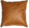 Centaur - Deko Lederkissen 40 x 40 cm für Sofa oder Schlafzimmer Cognac/Vintage - Echt Leder Kissen Echtleder Sofakissen Lederoptik