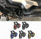 Lorababer Repose-Pieds arrière pliants en Aluminium pour Moto Repose-Pieds pédales Passager Compatible avec H-onda X ADV XADV 750 2017-2020 17 18 19 20 (Rouge)