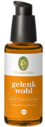 PRIMAVERA Gelenkwohl Akut Einreibung bio 2 x 50 ml - Massageöl bei Gelenkschmerzen - Aromatherapie, ätherische Öle - lindernd, mobilisierend - vegan
