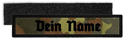 Copytec Patch Bundeswehr Namensschild Altdeutsche Schrift BW Heer Marine#32069