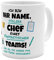 printplanet® Tasse mit Namen personalisiert - Motiv Stolzer Chef - individuell gestalten - Farbvariante Weiß