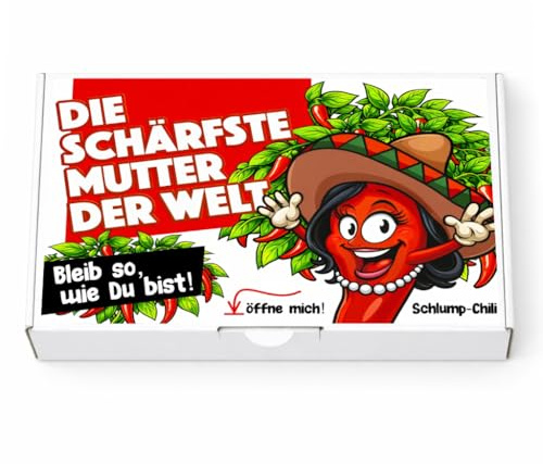 Schlump-Chili⎥Die schärfste Mutter der Welt - Ein witziges Geschenk Set für Frauen! Cooles Präsent für Mutti z.B. zum Geburtstag, Weihnachten, Muttertag