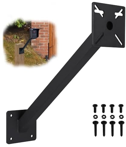 Wdwlbsm Keypad Mounting Post Bracket, Heavy Duty Universal Gooseneck Pedestal Mount for Keyboard on Automatic Gate Opener Systems or Garage Door, Powder Coated (1)