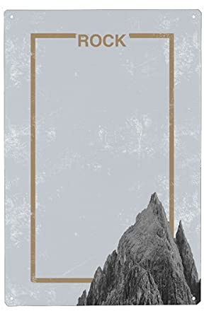 artboxONE Metall-Poster 20x30 cm Natur Rock (Grey) von Künstler Sasha Lend