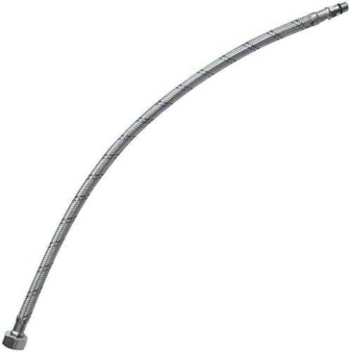 AERZETIX - C51095 - Schlauchleitungen für mischbatterie weiblich 1/2'' - männlich M10 - länge 500mm - flexible verbindung badezimmer küche - flexibel sanitärarmatur - armaturenschlauch