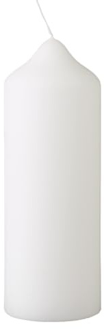 METRO Professional Stumpenkerzen Ø 68 x 200 mm, 6 Stück, Brenndauer: ca. 75 Stunden, 100% Paraffin, für Haushalt, Feiern und Gastronomie, weiß