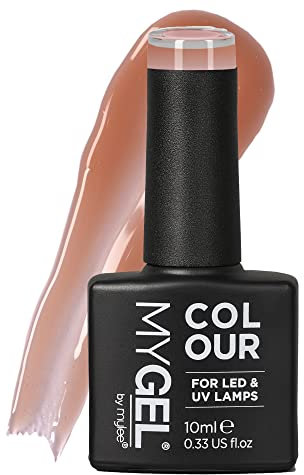 Mylee Gel Nail Polish 10ml [Bit Of Me] UV/LED Soak-Off Nail Art Manicure Pedicure for Professional, Salon & Home Use [Sheer Nudes Range] - Long Lasting & Easy to Apply