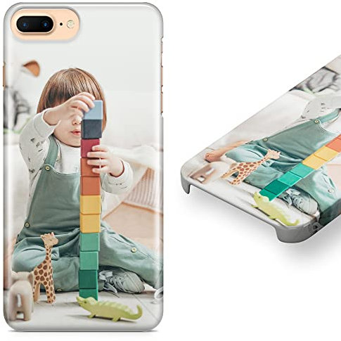 iPhone 7 Plus Personalised Photo Phone Case | Customize with Photos, 3D Custom iPhone 7 Plus Picture Case/Cover | Glossy 3D Snap Hard Case, for iPhone 7 Plus