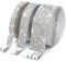3 Rollen Selbstklebende Kristall Strass Diamant Band, 3 Yards Glitzersteine Strasssteine Selbstklebend DIY Dekoration Bling Aufkleber mit 2 mm Strass für Auto Handwerk Hochzeit Dekoration (Silber)