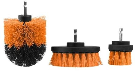 Wokin 3PCS Grout Power Drill Brush Set Scrubber Cleaning Kit for Bathroom, Kitchen, Tiles, Corners, Toilet, Bathtub, Floor & Car Detailing