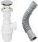Wirquin SP50099 Vidage pour lavabo avec trop-Plein intégré, bonde clapet Quick-clac, Blanc & 79009005 Raccord Universel magicoude D32 à Coller, Gris