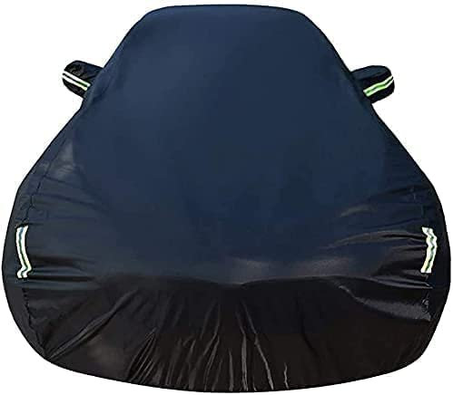 Autoabdeckung für Volkswagen VW Up!,All Weather wasserdichte Auto-Abdeckung Atmungsaktives mit Uv Schutz Staubdicht Vollgarage Autoplane,A/Black