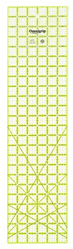Omnigrip Quilt-Lineal, rutschfest, rechteckig, 15,2 x 61 cm, von Omnigrid, 3 Stück
