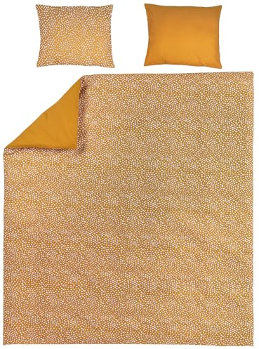 MEYCO Home Bettwäsche 200x200/220cm inkl. Kopfkissenbezug Cheetah Gold | 100% Baumwolle - Oeko Tex zertifiziert - weich - atmungsaktiv - waschbar & trocknergeeignet