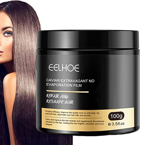 delr Kaviar-Haarreparatur - Tiefenspülung - Caviar Extravagant No Evaporation Film, Black Caviar Hair Masque Repair Dry and Frizzy Non-Sleep Soft Conditioner