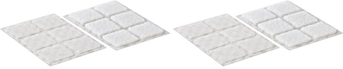VELCRO Brand Stick On Squares Double Sided Hook & Loop Self Adhesive Pre-Cut Sticky Squares Perfect for Room Décor & Home, Office, Garage Use White 25mm x 25mm Set of 24 (Pack of 2)