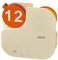 Ewiger Kalender Kalenderdekoration rotierender Zahlenkartenkalender Schreibtischkalenderdekoration Monat/Woche/Datum(beige,17.5 * 4 * 17.5cm)