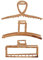 Lot de 3 pinces à cheveux en bois, grandes pinces à cheveux pour cheveux épais et fins, barrettes à cheveux banane pour femmes et filles