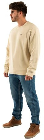 Levi's New Original Crew, Felpa Uomo, Fog French Terry, S