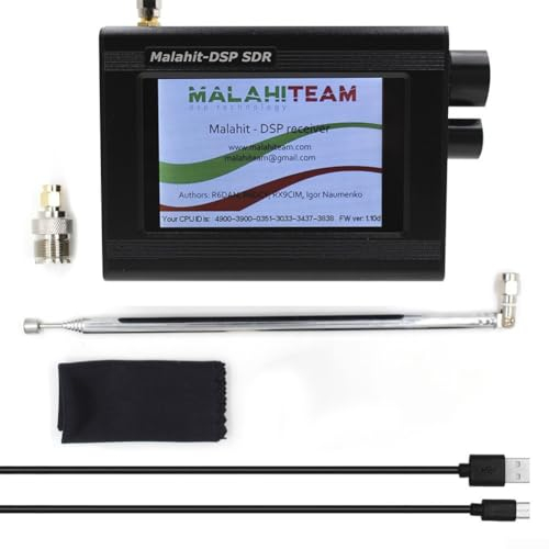 für Malahit für DSP SD -R Empfänger für Malahit SD-R Radio AM SSB (LSB USB) NFM, WFM Analog Modulation mit 8,9 cm IPS-Touchscreen