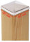 3 x PFOSTENKAPPE PYRAMIDE EDELSTAHL151 x 151 MM