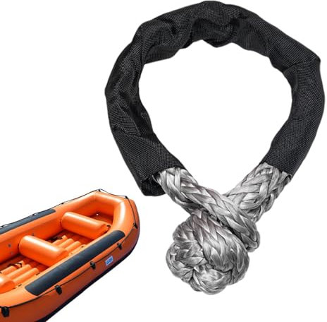 Manille synthétique souple | Corde de récupération de route synthétique robuste, manilles de remorquage tout-terrain, manille souple pour remplacer la sangle de remorquage, corde de récupération de