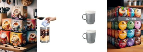 James Premium 2 Tassen mit Henkel das Zubehör kommt passend für alle Kaffeearten ob Pad Kapslen Bohnen oder Pulver für alle geeignet und somit für Tassimmo senneo plus Tischeimer