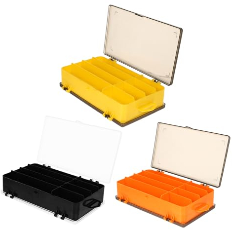 BCOATH 3Er-Box Lockbox aufbewahrungsdose Storage Boxes Angelzubehörschachtel Fishing Bag Behälter für Angelköder Aufbewahrung von Angelzubehör Angelköder-Organizer Fall für Angelköder pp