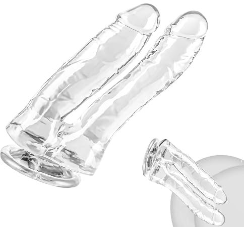 doble Dildos Anales con Ventosa Fuerte Vaginal Natural Real Feel Réplica del Pene Dildo Masturbador Juguete Sexual Plug Anal para Parejas Principiantes Avanzados
