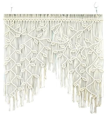 EAZHOP Boho Deko Makramee Wandbehang 1M*1M, Handgewebtes böhmisches Wanddekor für Boho Schlafzimmer Wohnzimmer Vorhänge Baby Kinderzimmer Hippie Rustikal