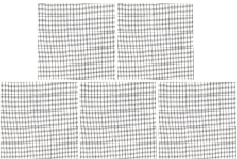 Kisangel 10x10cm Blumentopf Mesh Pad 50 Stücke Pack Blumentopf Loch Mesh Bildschirm Topf Drainage Dichtung Pflanze Topf Zubehör Schwarz