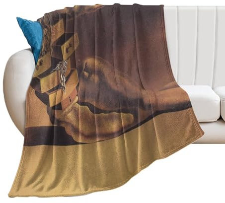 Salvador Dalí The Anthropomorphic Cabinet Poster Throw Blankets Super Soft And Warm Flannel Fleece Blanket All Season Use for Bed Sofa Couch 70x80